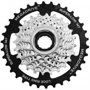 Rataspakka SunRace MFM4S 7-speed 13-34T zinc (kierre)