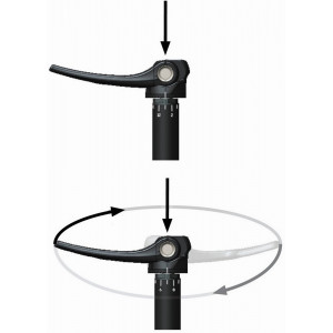 Etunavan akseli SRAM Maxle Ultimate Gravel 12x100mm M12x1.5mm