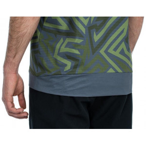 Cycling jersey Cube ATX Round Neck TM S/S olive'n'grey