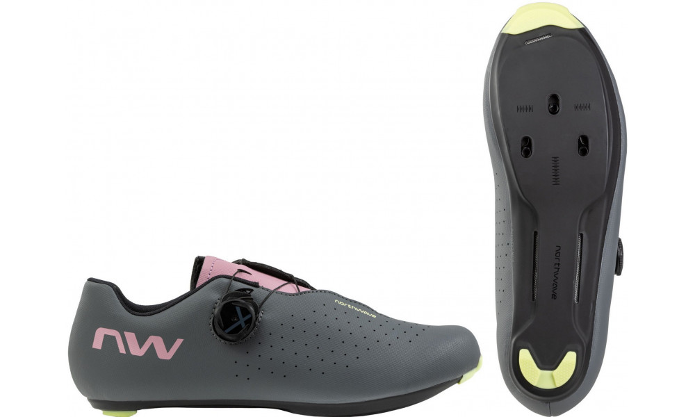Pyöräilykengät Northwave Sonic Plus Road dark grey-dusty malva - 1