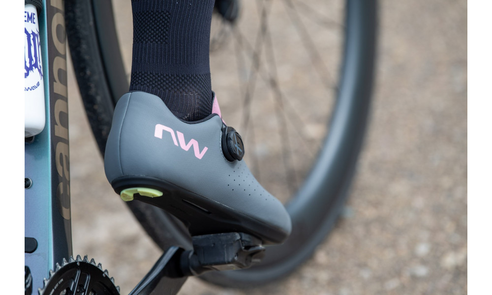 Pyöräilykengät Northwave Sonic Plus Road dark grey-dusty malva - 4