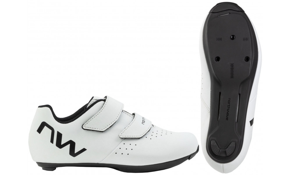 Pyöräilykengät Northwave Sonic Junior Road white-black - 1