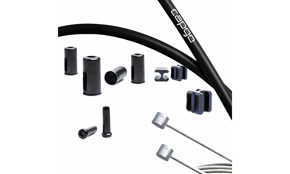 Jarruvaijerisarja Capgo BL stainless Shimano MTB black 