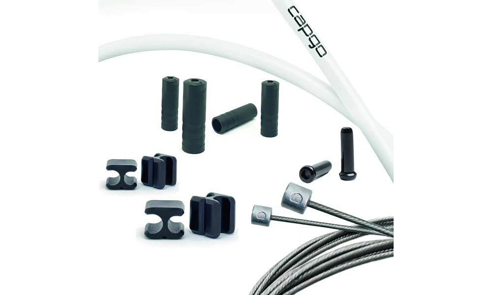 Vaijerisarja Capgo BL Doube(2x) stainless Shimano/Sram Road & MTB white 