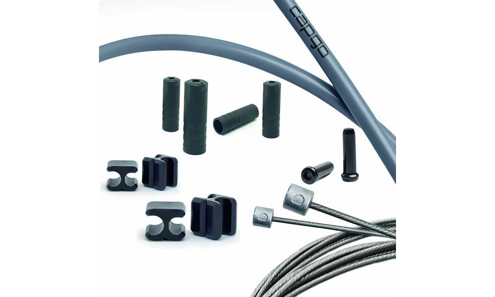 Vaijerisarja Capgo BL Doube(2x) stainless Shimano/Sram Road & MTB grey 