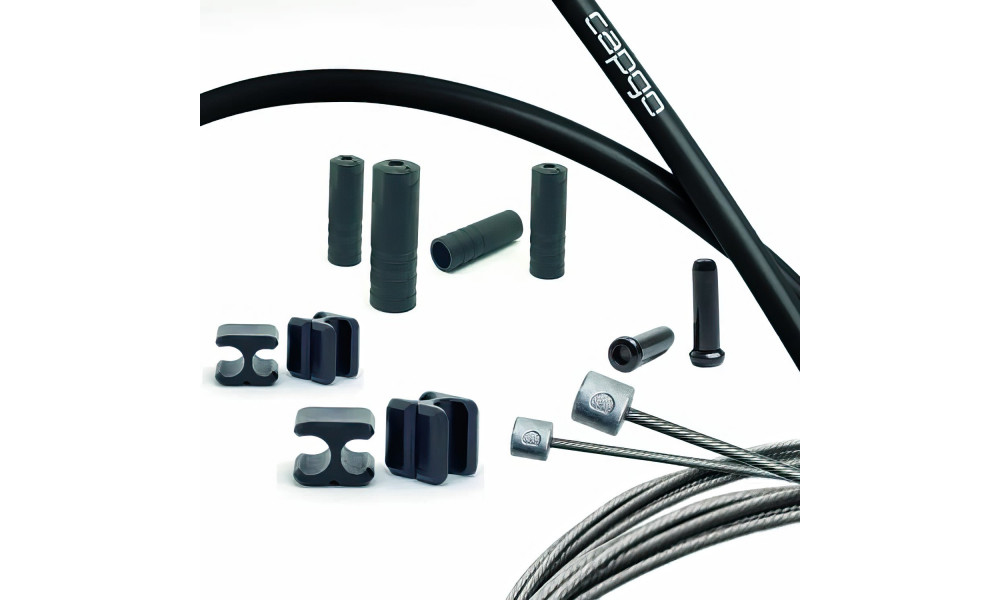 Vaijerisarja Capgo BL Doube(2x) stainless Campy Road black 