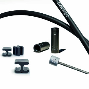 Satulatolpan (dropper) kaapelisetti Capgo BL stainless black