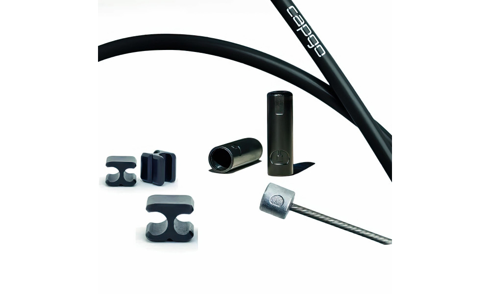 Satulatolpan (dropper) kaapelisetti Capgo BL stainless black 