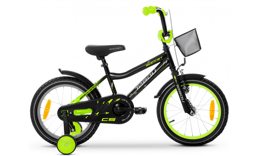Polkupyörä Tabou Rocket CS Alu 20 black-lime 