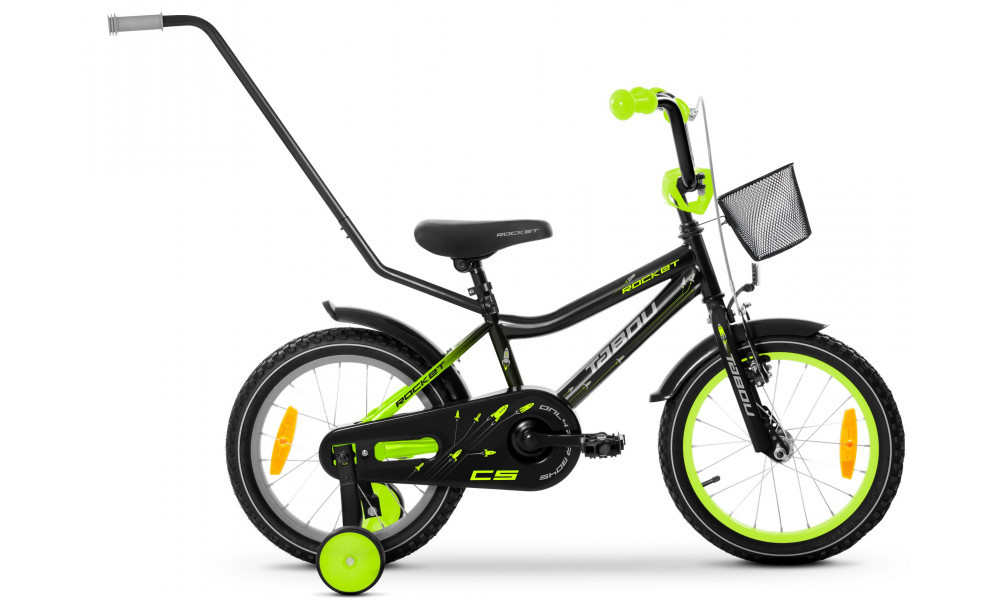 Polkupyörä Tabou Rocket CS Alu 14 black-lime 
