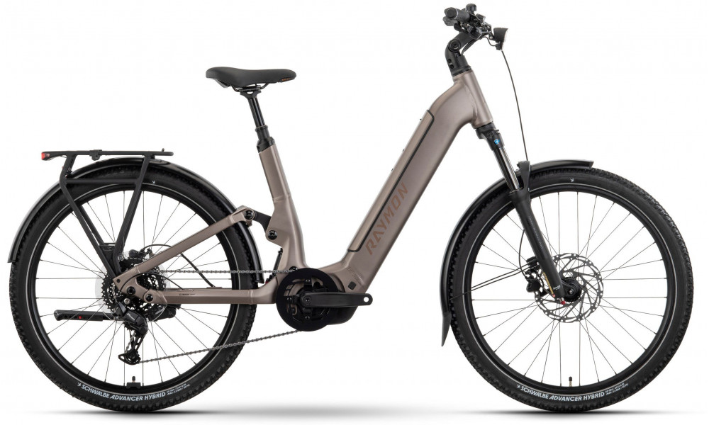 Sähköpyörä Raymon Tavano Pure 27.5" 600 Easy Entry 2026 taupe grey - 1
