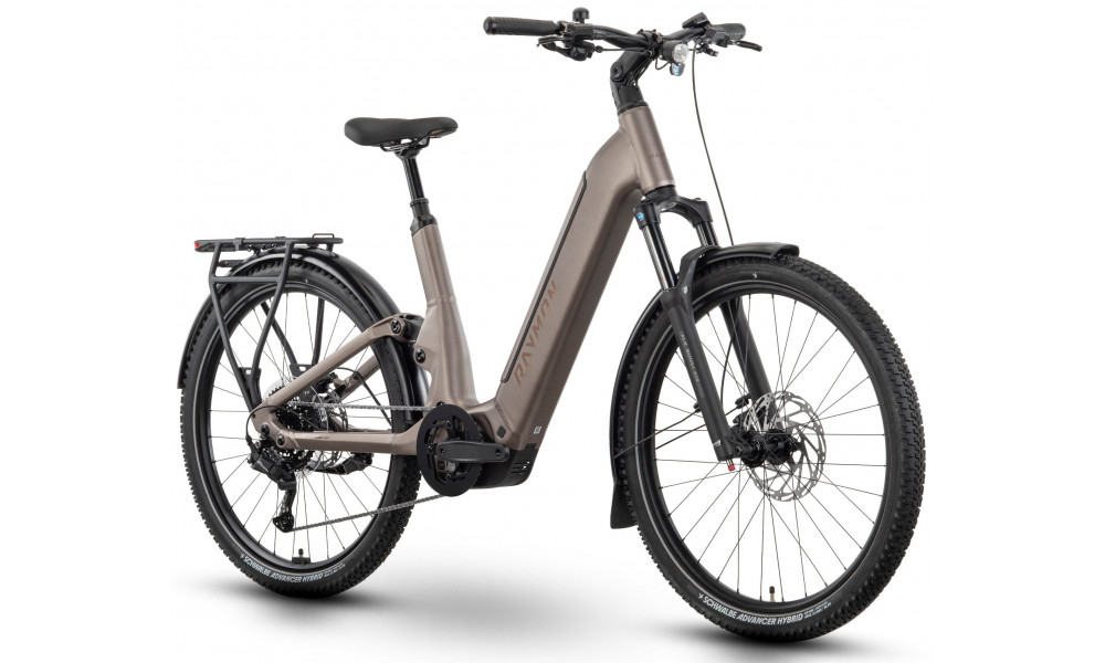 Sähköpyörä Raymon Tavano Pure 27.5" 600 Easy Entry 2026 taupe grey - 2