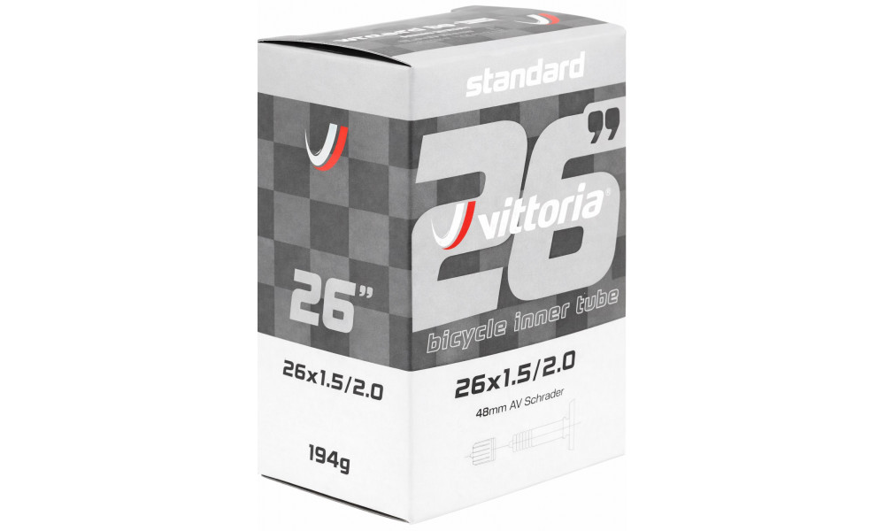 Sisäkumi 26" Vittoria Standard AV 48mm (26x1.5/2.0 - 40/50-559) - 3