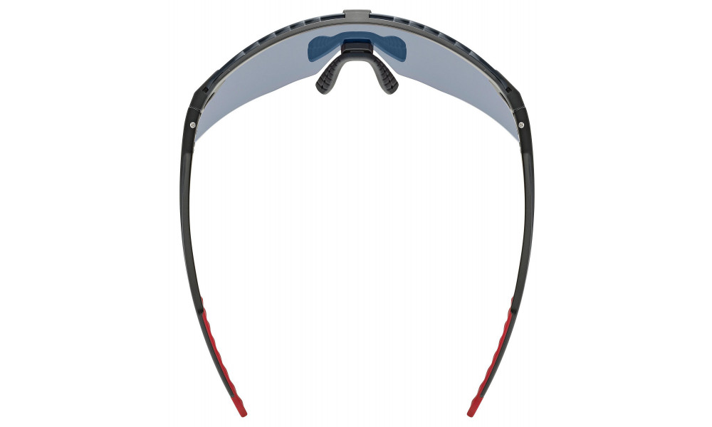 Lasit Uvex pace stage black matt / mirror red - 5