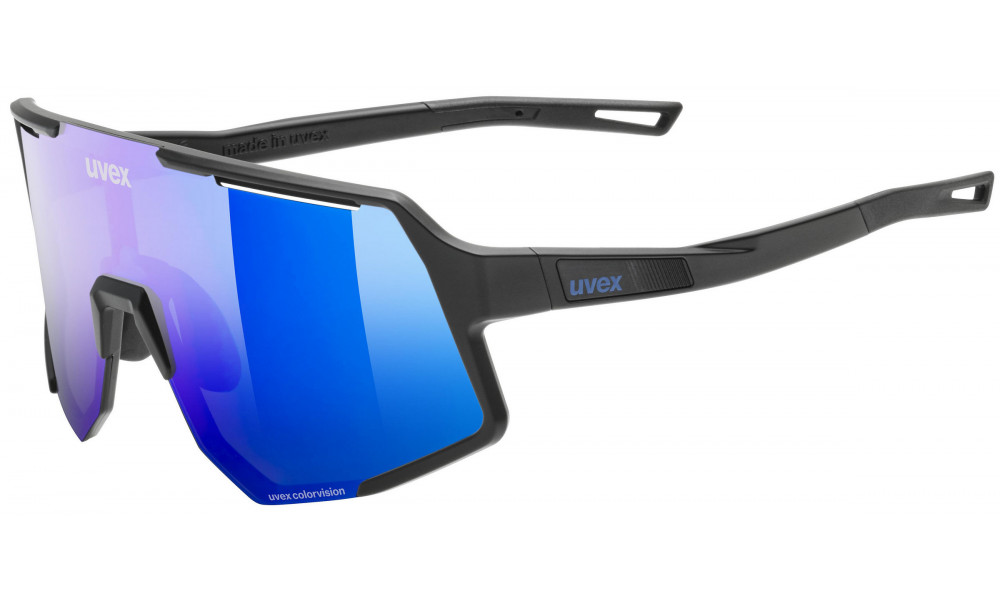 Lasit Uvex sequenze CV black matt / mirror blue - 1