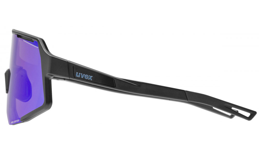 Lasit Uvex sequenze CV black matt / mirror blue - 2