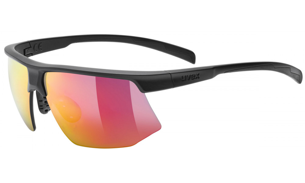 Lasit Uvex aerios black matt / mirror red - 1