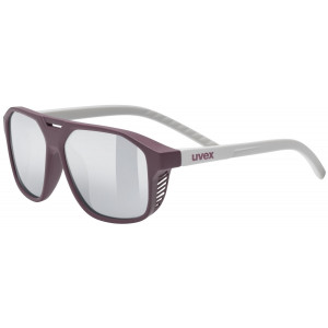 Lasit Uvex cosmic cranberry-grey matt / mirror silver