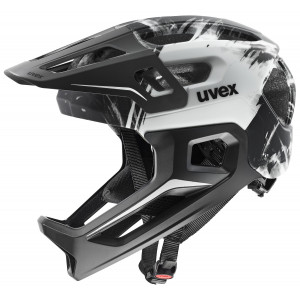 Kypärä Uvex react jr fullface black-white matt