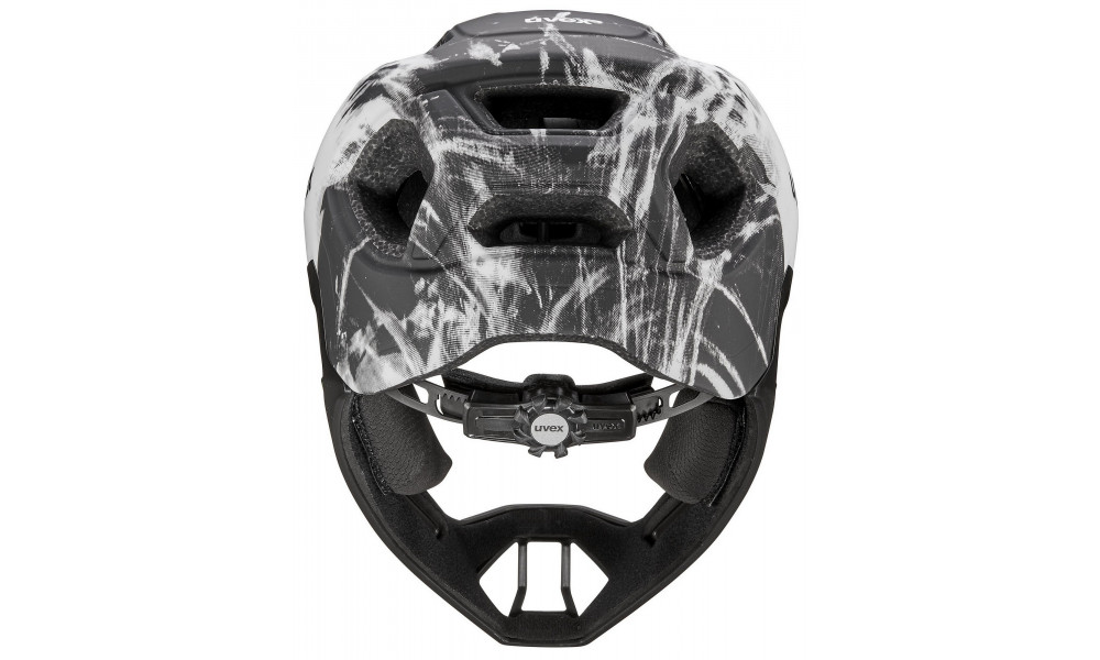 Kypärä Uvex react jr fullface black-white matt - 4