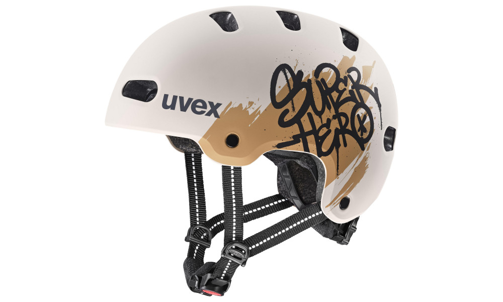 Kypärä Uvex kid 4 style super hero warm grey matt - 1