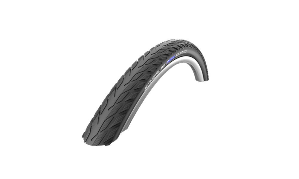 Rengas 28" Schwalbe Silento HS 421 Active Wired 37-622 / 28x1.40 Black-Reflex - 1