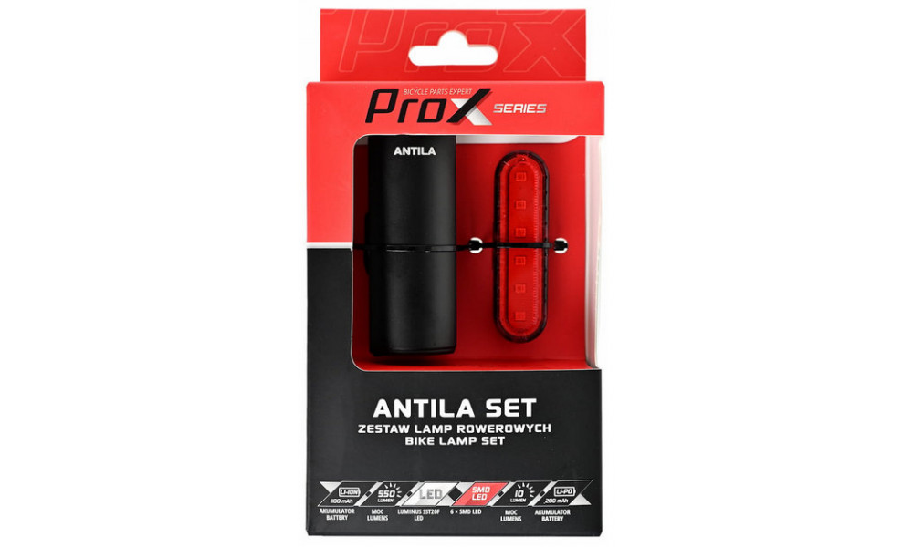Valosarja ProX Antila 550Lm + 10Lm Safe+Memory USB - 7