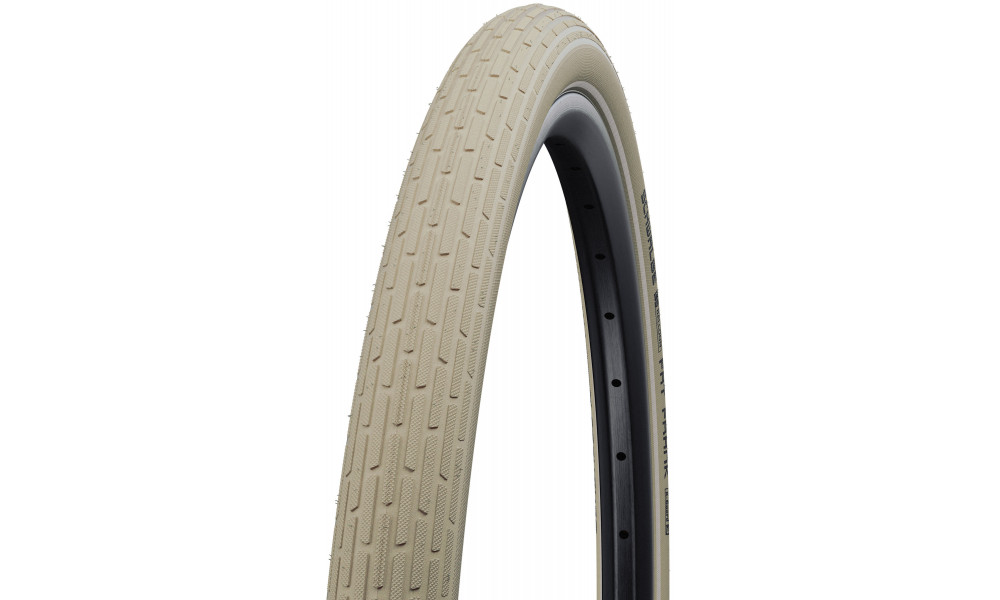 Rengas 26" Schwalbe Fat Frank HS 375 Active Wired 60-559 / 26x2.35 Creme-Reflex - 1