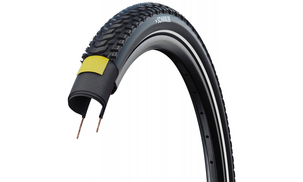 Rengas 26" Schwalbe Marathon Mondial Pro HS630 Evo Fold 50-559 / 26x2.00 DD Reflex - 3