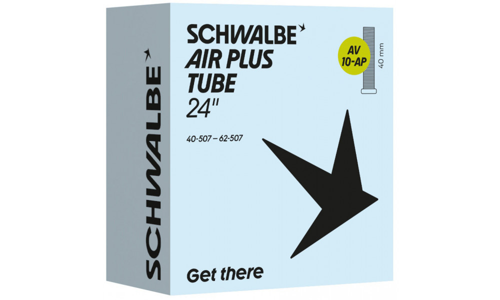 Sisäkumi 24" Schwalbe AV10-AP 40mm Air Plus (40/62-507) - 1