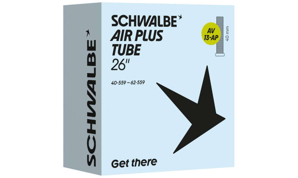 Sisäkumi 26" Schwalbe AV13-AP 40mm Air Plus (40/62-559) - 1