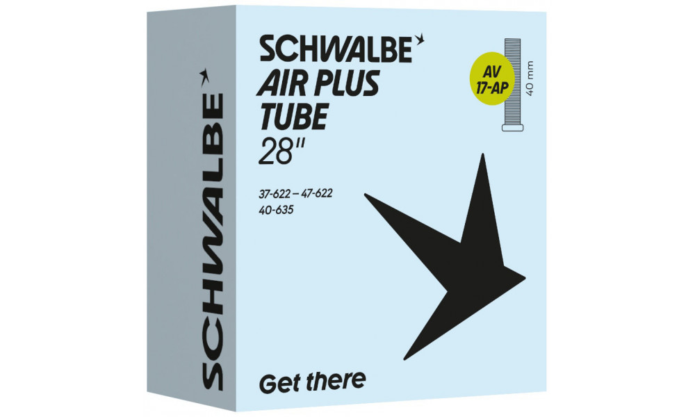 Sisäkumi 28" Schwalbe AV17-AP 40mm Air Plus (37/47-622/635) - 1