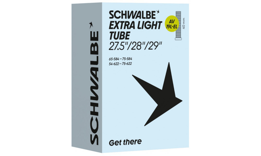 Sisäkumi 29/27.5+" Schwalbe AV19L-EL 40mm Extra Light (54/75-584/622) - 1