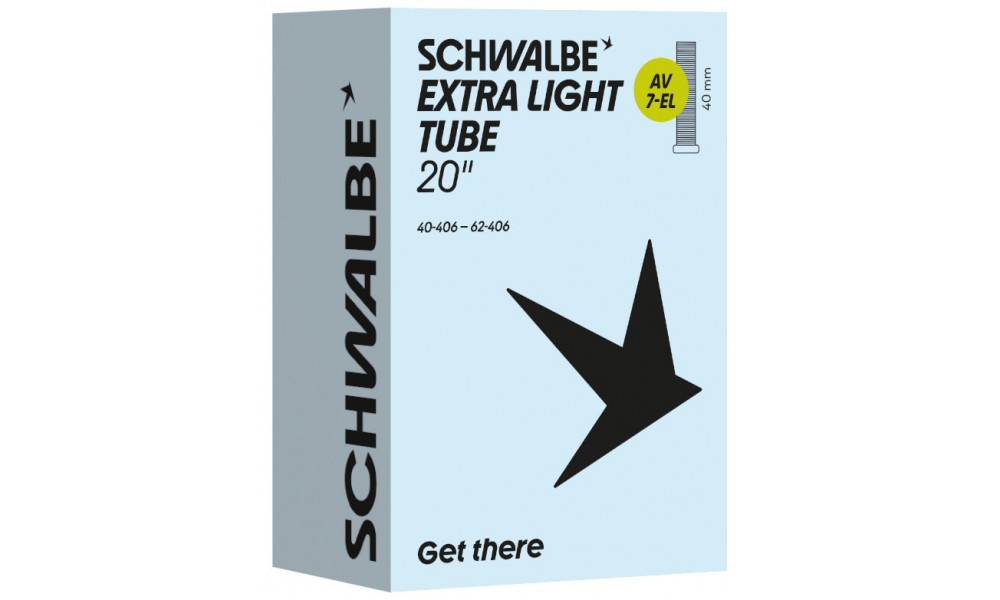 Sisäkumi 20" Schwalbe AV7-EL 40mm Extra Light (40/60-406) - 1