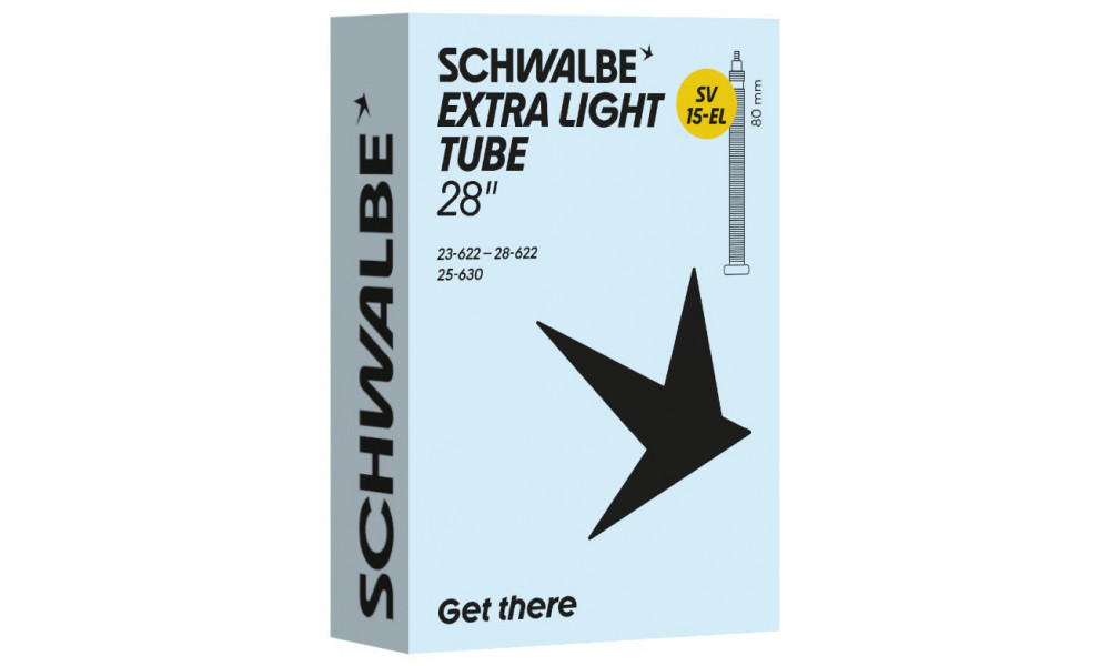 Sisäkumi 27/28" Schwalbe SV15-EL 80mm Extra Light (23/28-622/630) - 1