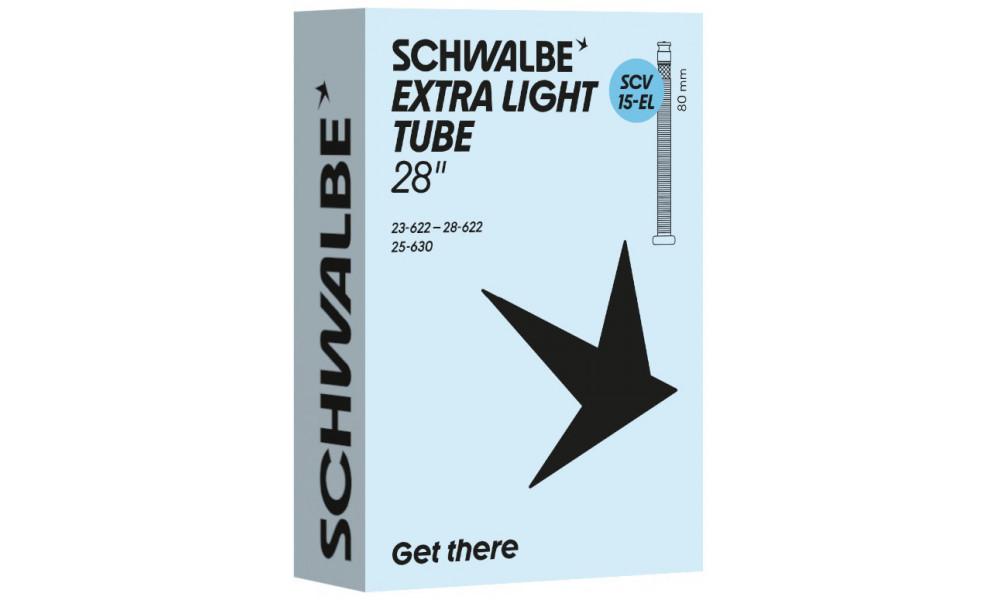Sisäkumi 27/28" Schwalbe SCV15-EL 80mm Extra Light (23/28-622/630) 