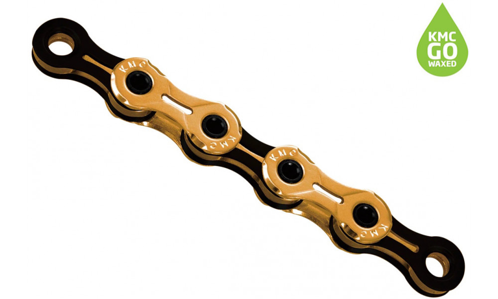 Chain KMC X11SL Ti-N Gold/Black 11-speed 118-links Waxed 