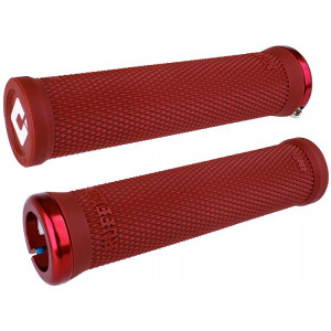 Kädensijat ODI Ruffian v2.1 Lock-On MTB 30mm OD 135mm White/Dark Red
