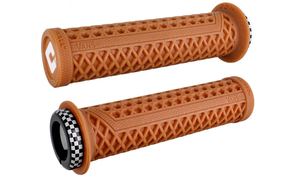 Kädensijat ODI Vans v2.1 Lock-On MTB 135mm White/Gum-Black Checker 