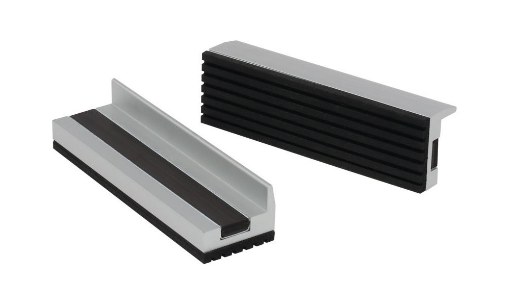 Työkalu Cyclus Tools protective aluminum vice jaws goma finely grooved magnetic 100 mm 2 kpl (720349) 