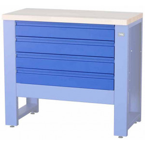 Työpajapöydän osa Cyclus Tools System 500 4 drawers for workbench 720801 blue (720803)