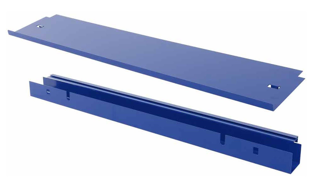 Työpajapöydän osa Cyclus Tools System 500 media board 10 x 100 x 6 cm for perforated wall 720810 blue (720811) - 1