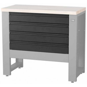 Työpajapöydän osa Cyclus Tools System 500 4 drawers for workbench 720851 anthracite (720853)