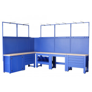 Työpajapöytä Cyclus Tools Ralf System 500 37-piece 259 x 500 x 50 cm blue (720897)