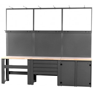 Työpajapöytä Cyclus Tools Ingo System 500 20-piece 259 x 300 x 50 cm anthracite (720898)