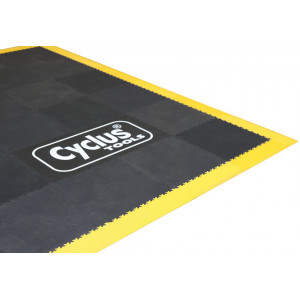 Työpajojen lattialaatta Cyclus Tools Industry PVC 50 x 50 x 0.7 cm black 10 kpl (730031)
