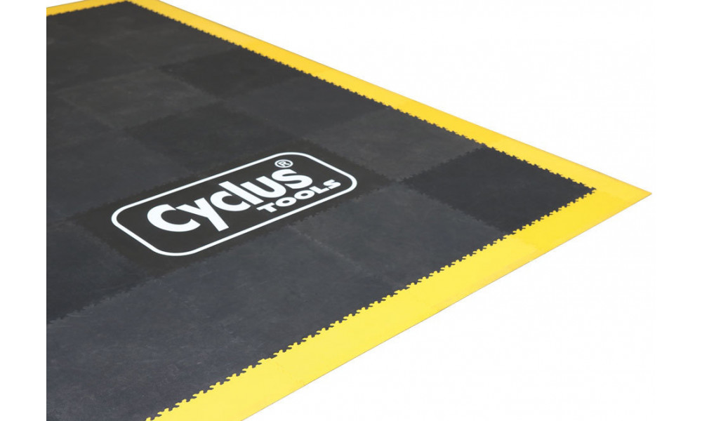 Työpajojen lattialaatta Cyclus Tools Industry PVC 50 x 50 x 0.7 cm black 10 kpl (730031) 