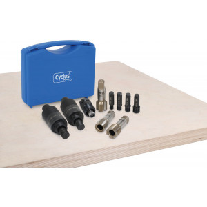 Työkalusarja Cyclus Tools for crank repair and removal/installation with case (720264K)