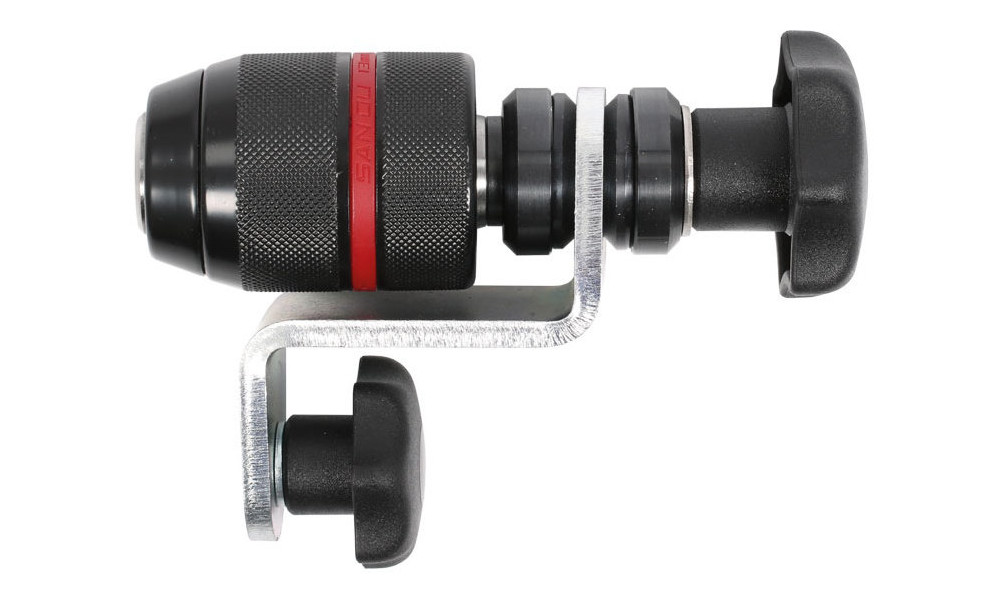 Pyöränkorjaustelineen osa Cyclus Tools one-sided wheel fixing mount with axle stub for truing stand 720320 (720362) 