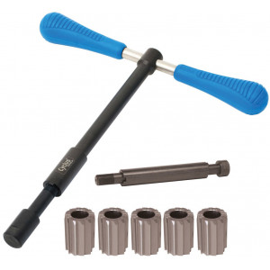 Työkalusarja Cyclus Tools seat tube reamer holder with 5 optional reamers and extension (729994)